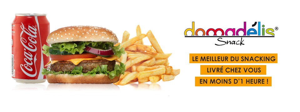 livraison à domicile en moins d'une heure de sandwichs, kebabs, tacos, pizza